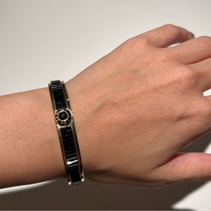 Henri Bendel Black Crystal Bangle
